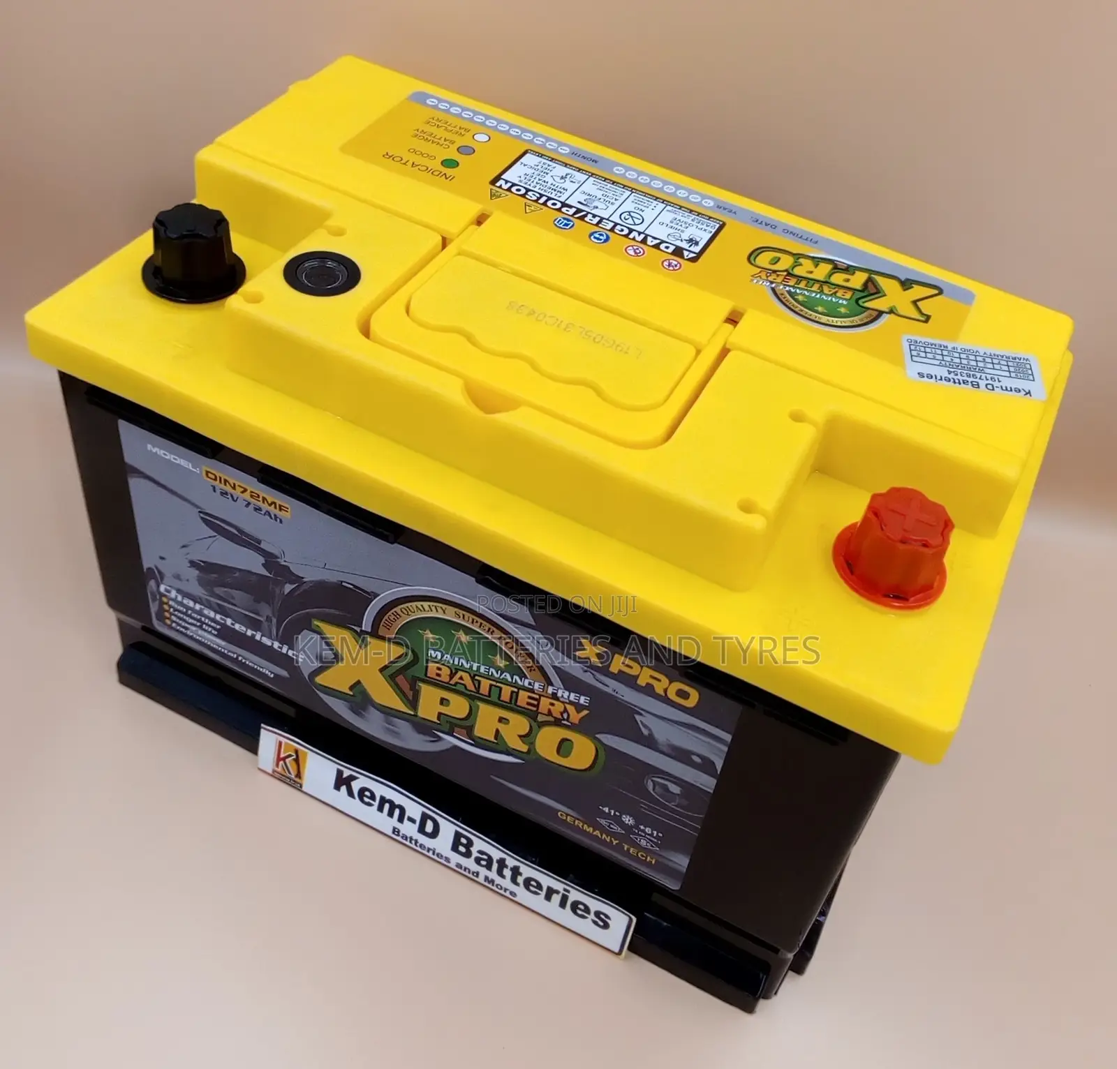 15 Plates Xpro Car Battery - For VW Golf - Free Delivery