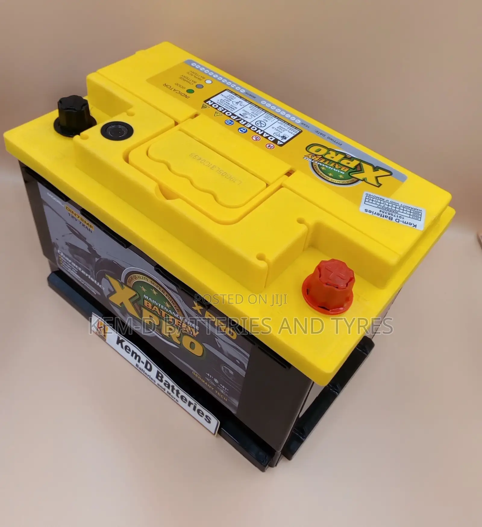 15 Plates Xpro Car Battery - For VW Golf - Free Delivery