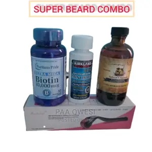 Kirkland,Biotin,Derma Roller Jamaica Castor Oil.