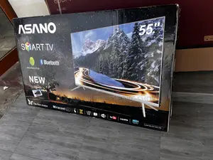 Crystal Clear Asano 55′′ UHD Smart Satellite TV – Black