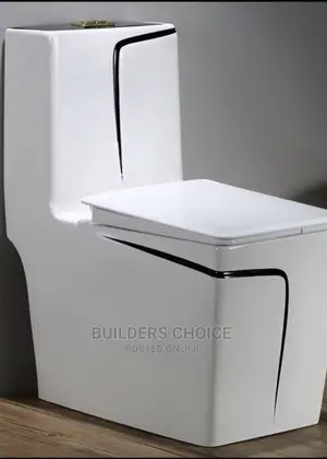 One Piece White And Black _wc _water Closet