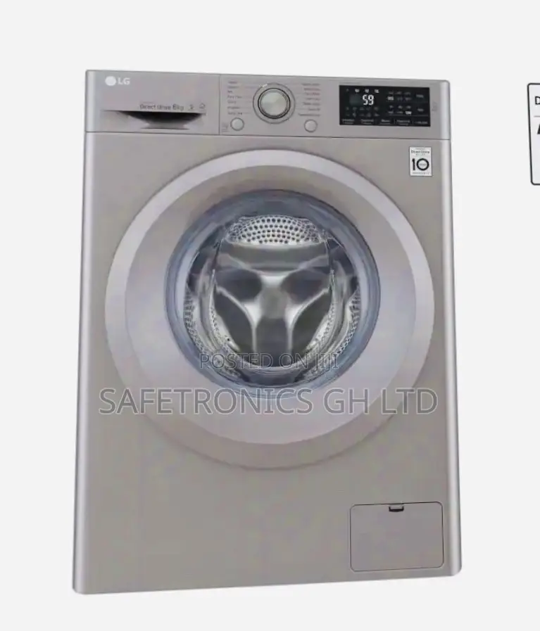 Front Load (Wash Only) Washine Machine 6kg, Silver, Inverter