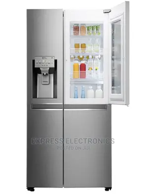LG Instaview Side by Side Fridge Place and Order GR-J34FMUBL