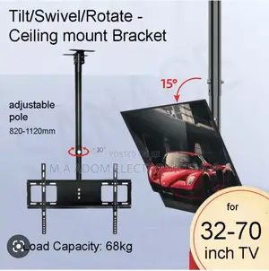 Tilting Ceiling Wall Bracket Suitable for Tv Between 32”-70”