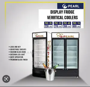 Pearl Transparent 568 Litres Display Fridge for Drinks Etc