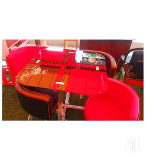 Red Black Dining Set.