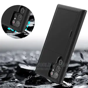 Armor Card Slid Case for Samsung S24ultra S23ultra S22ultra
