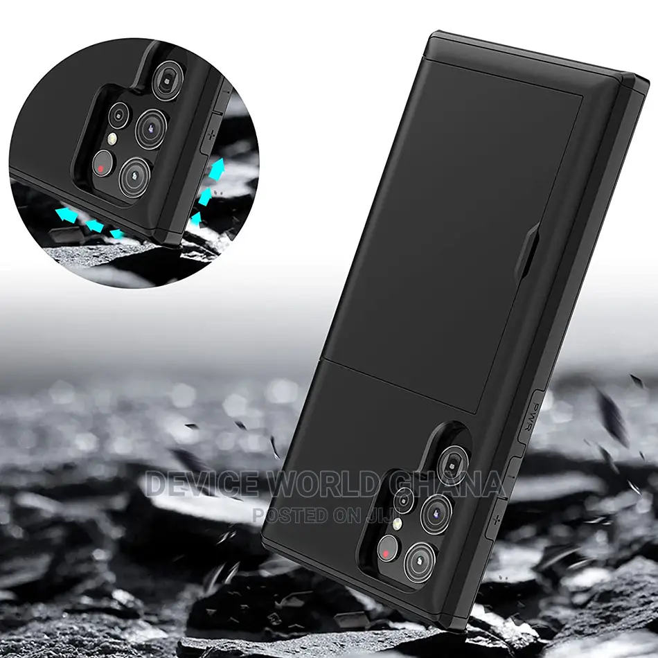 Armor Card Slid Case for Samsung S24ultra S23ultra S22ultra