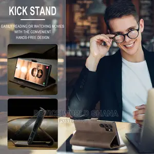 Caseme Leather Flip Case 4 Samsung S25ultra S24u S23u S22u +
