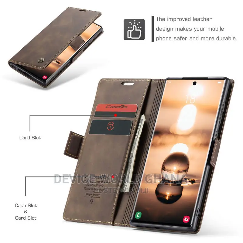 Caseme Leather Flip Case 4 Samsung S25ultra S24u S23u S22u +