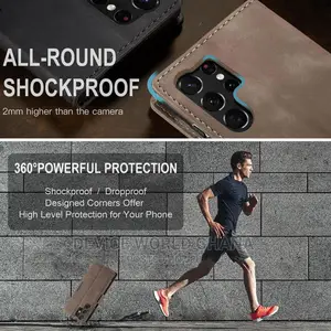 Caseme Leather Flip Case 4 Samsung S25ultra S24u S23u S22u +