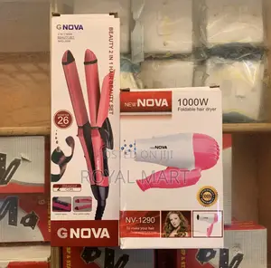 Nova Hand Blower And 2in1 Hair Straightener