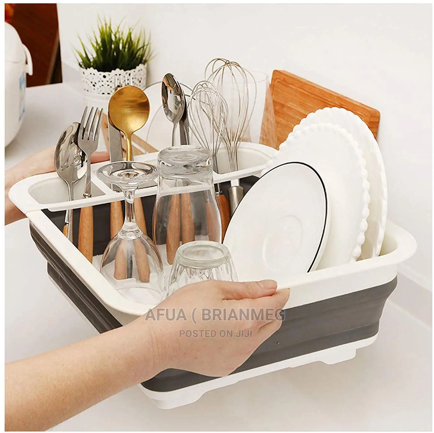 Folding DIY Silicon Dish Rack