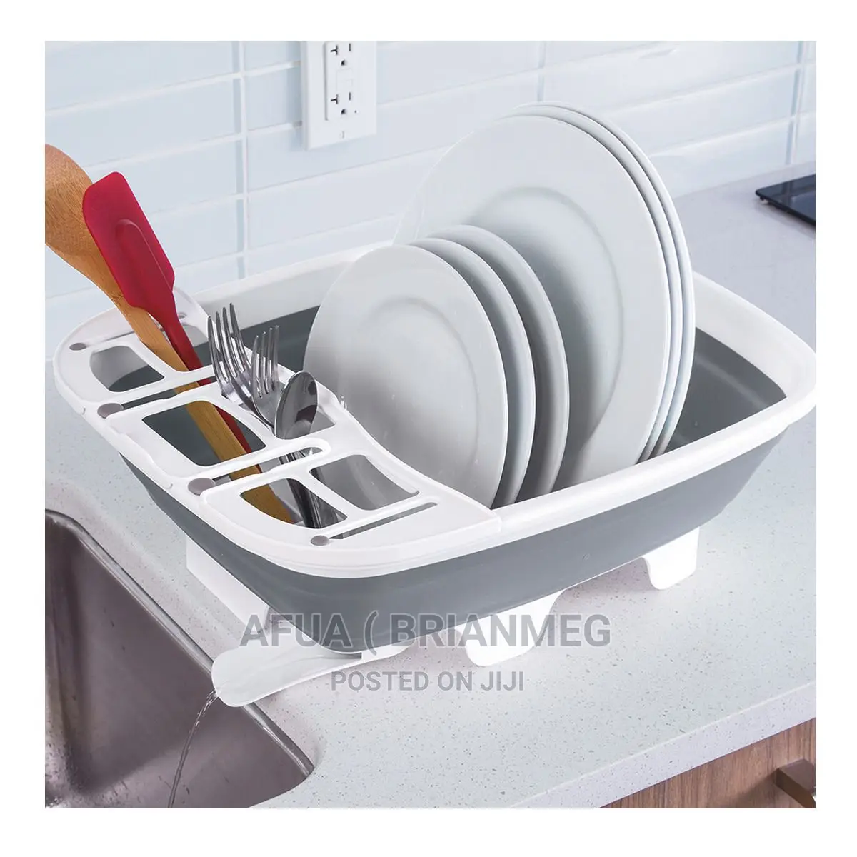 Folding DIY Silicon Dish Rack
