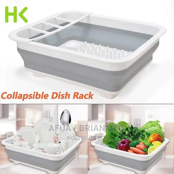 Folding DIY Silicon Dish Rack