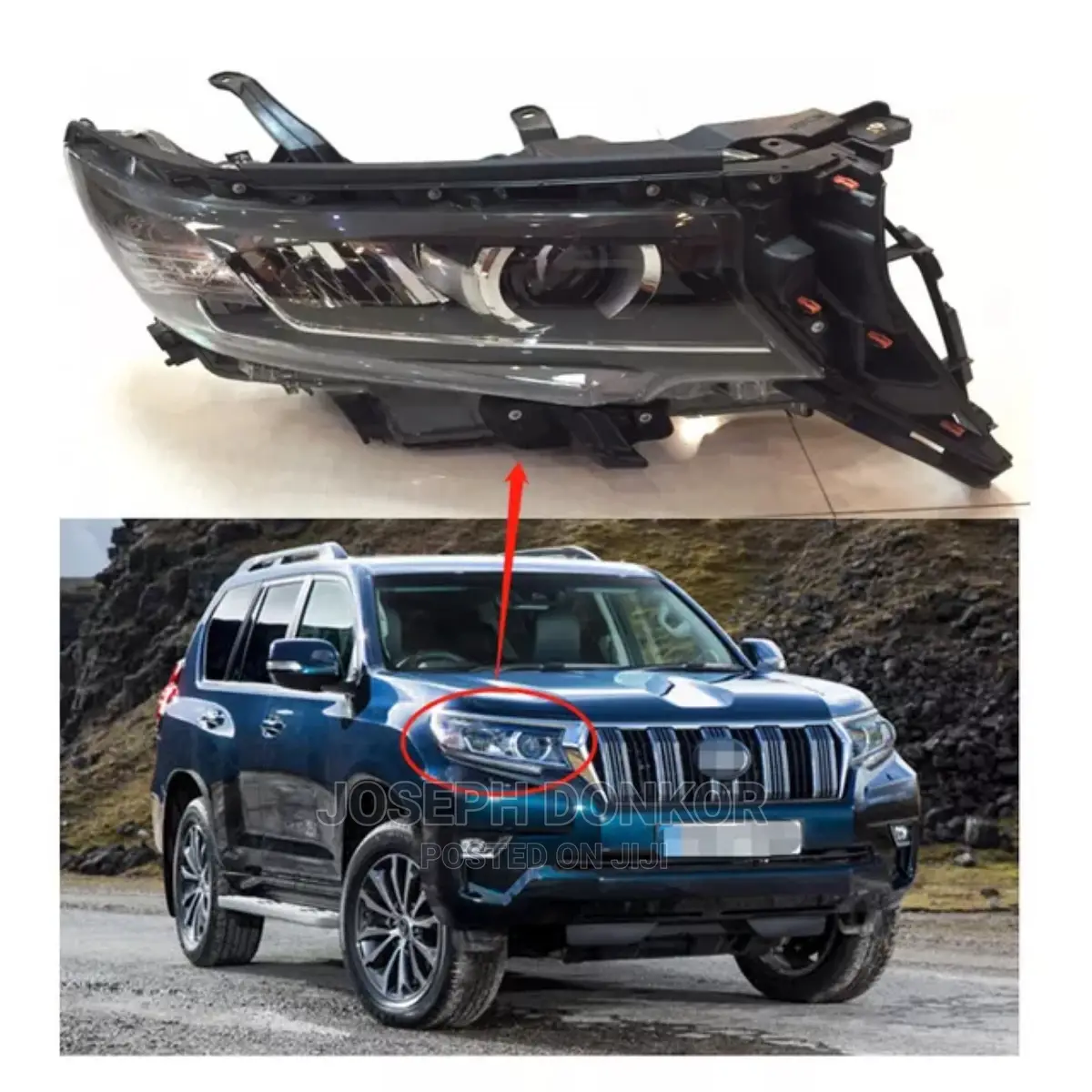 Land Cruiser Prado 2018 to 2021 Headlight (Pair)