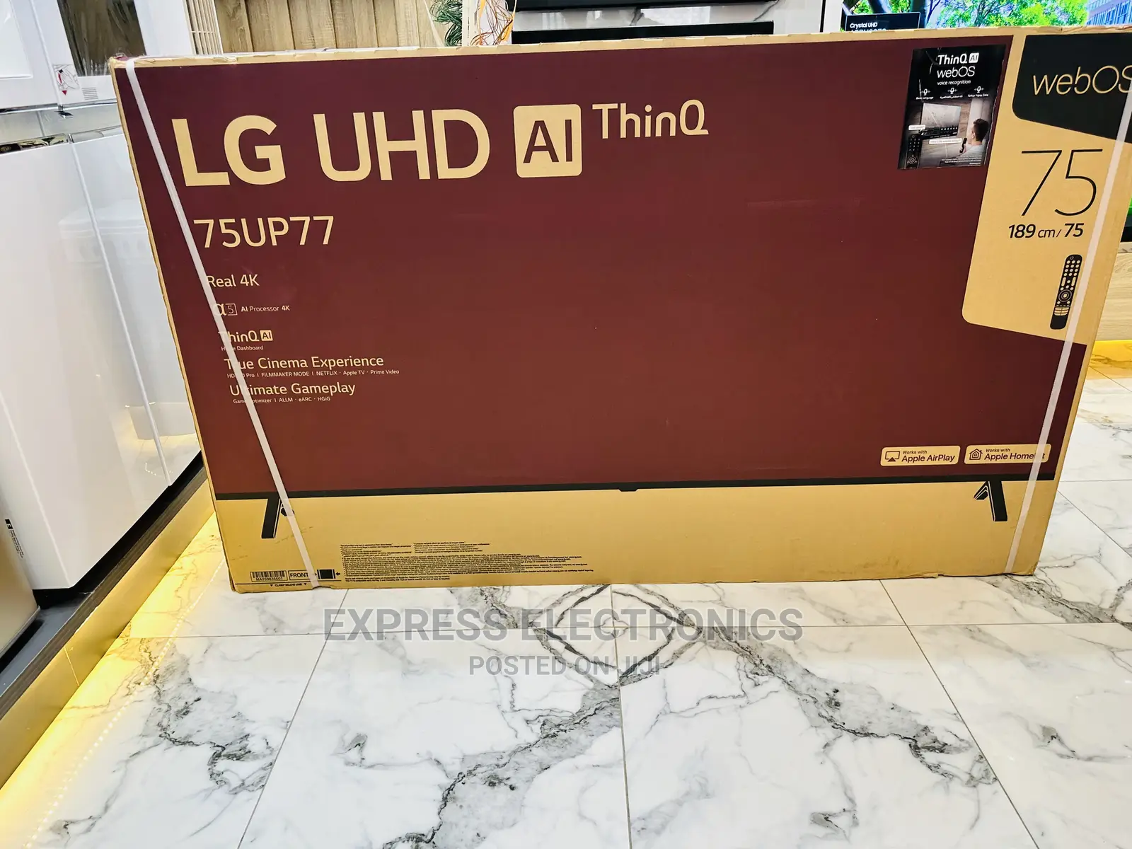 75”UHD Smart Tv Up7750 LG