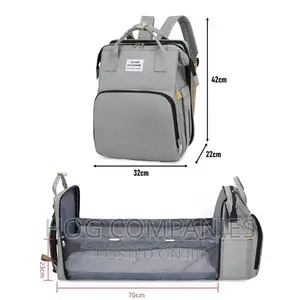Multifunctional Expandable Baby Travel Diaper Bag - Delivery In 2hours