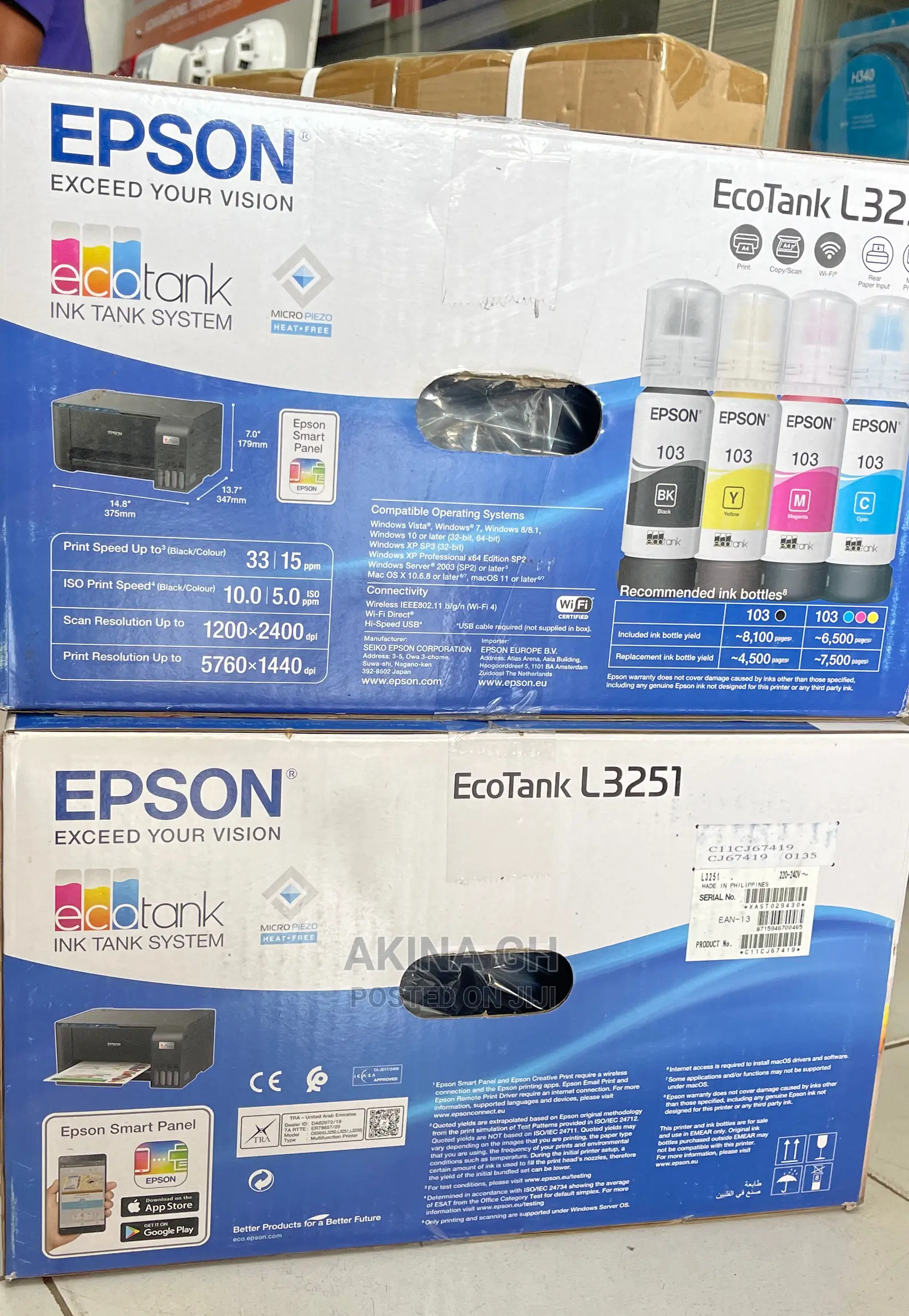 Epson Ecotank Printer L3251