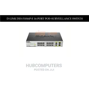 D-Link Des-F1016p-E 16-Port Poe+Surveillance Switch