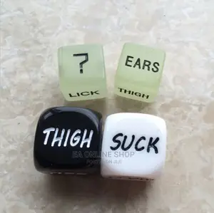 Glow In Dark Adult Couples Fun Dice Game - 6 Pcs Set