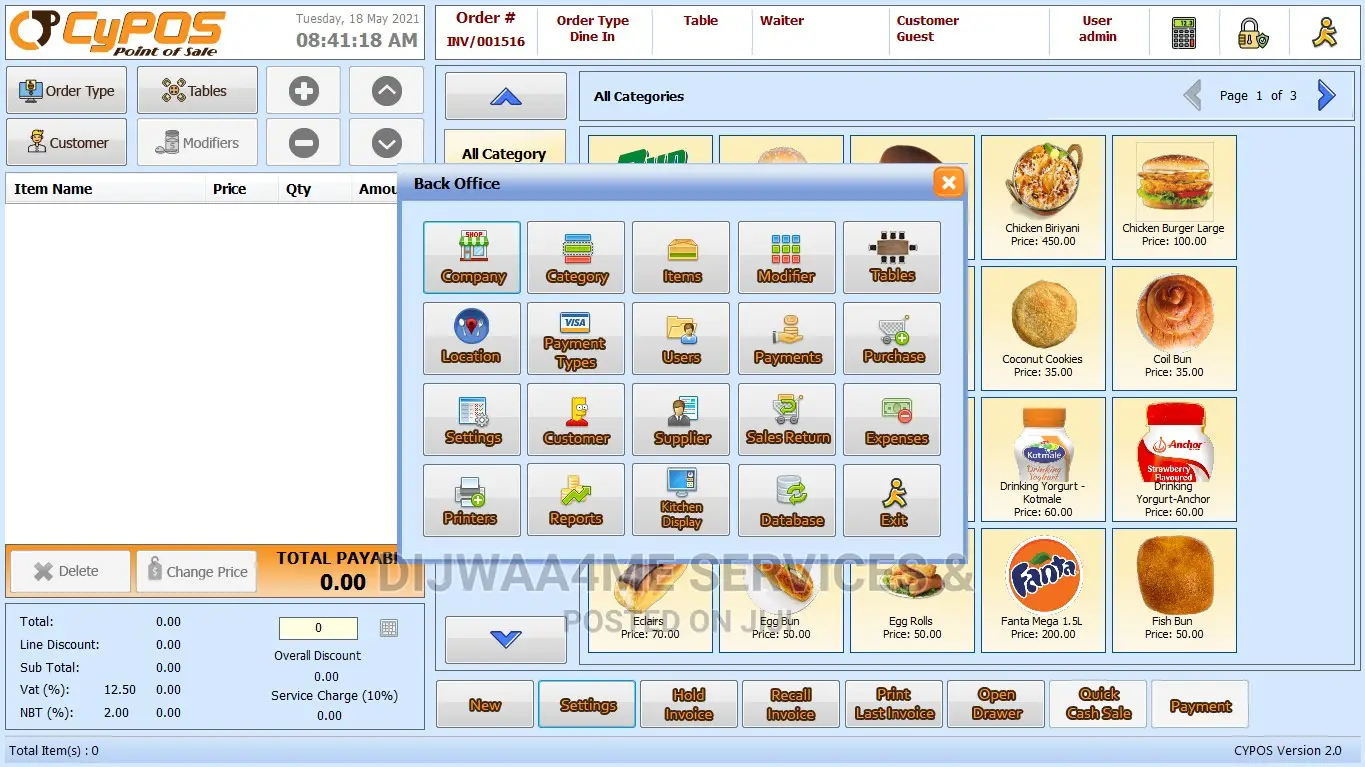 Restaurant Point of Sale System