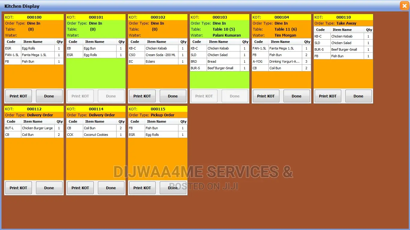 Restaurant Point of Sale System