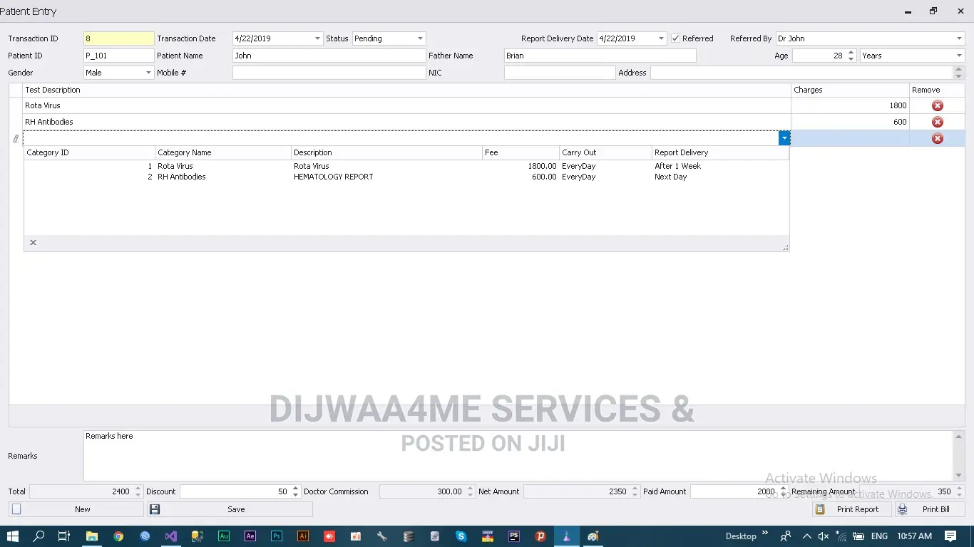 Clinical Lab Management System