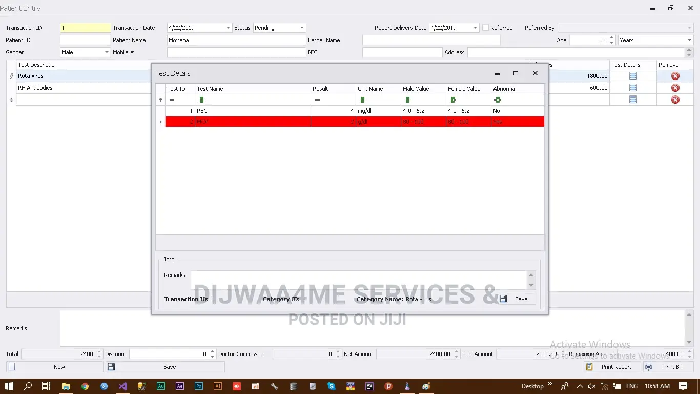 Clinical Lab Management System