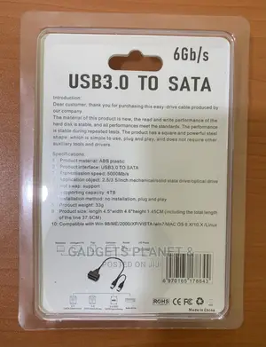 USB 3.0 to Sata - 6gb/S