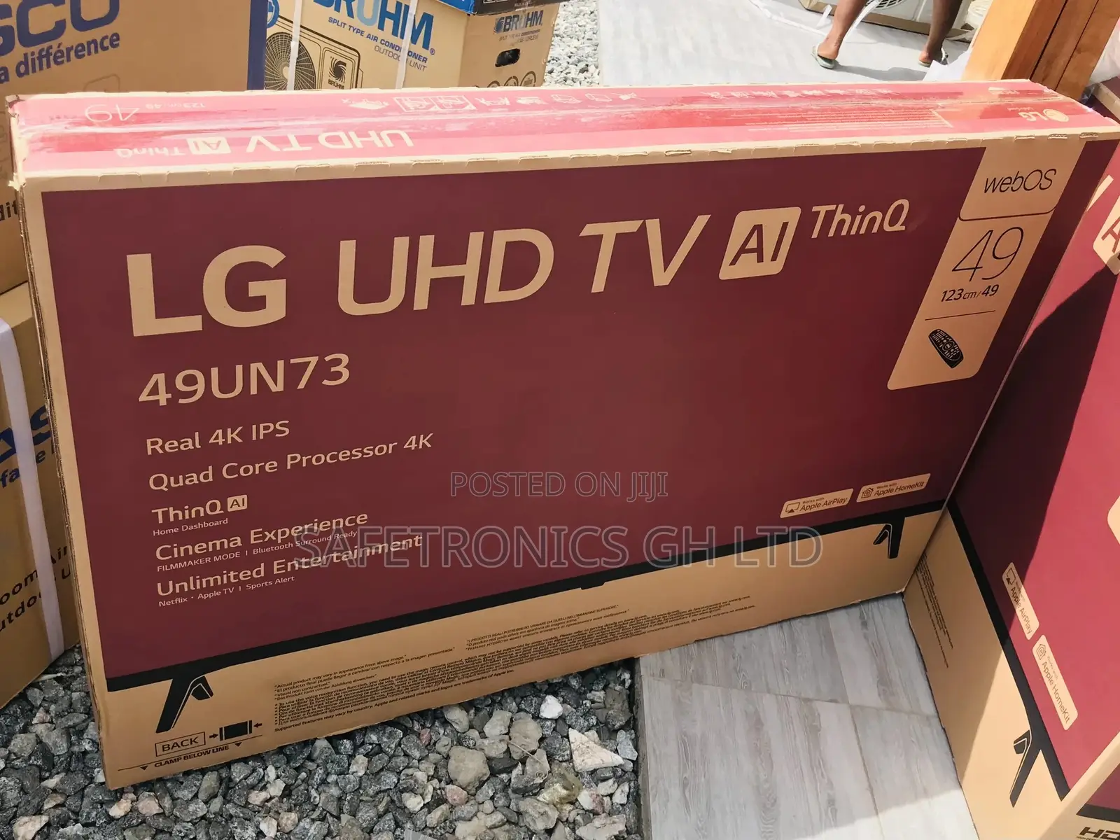 New LG Uhd TV 49 Inch Un73 Series, Active HDR Smart