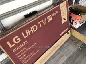 Modern Webos Smart AI Thinq - 49"- Black LG TV