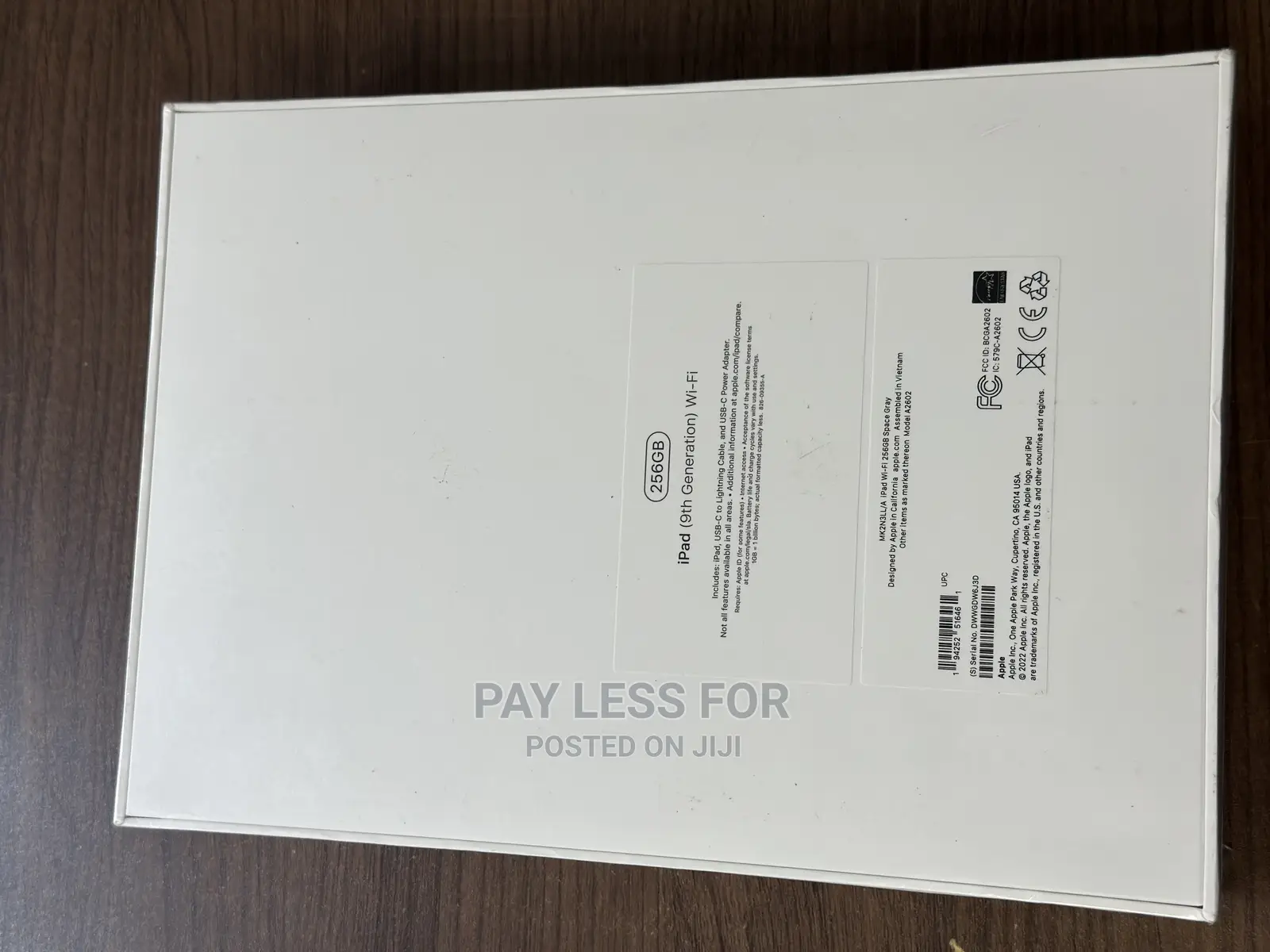 New Apple iPad Air 256 GB Gray