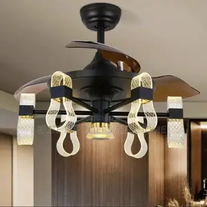 Integrated Ceiling Fan With Light Design