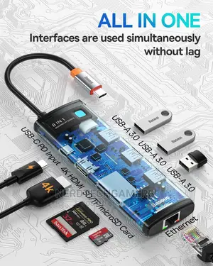 Baseus 8-in-1 Usb C Hub Docking Station, Usb C Adapter