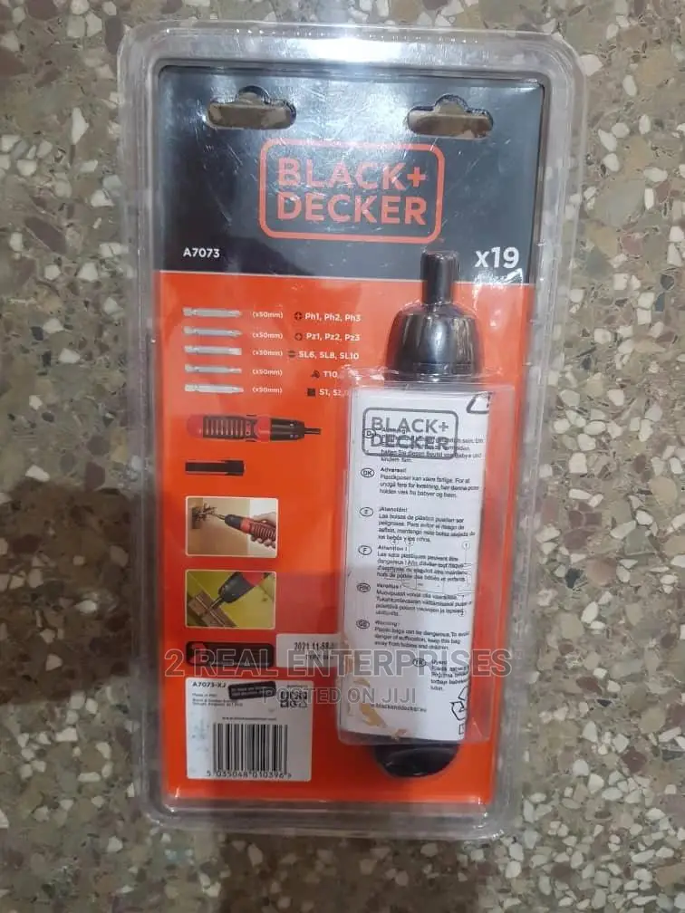 Black and Decker 19pieces Cordless Screwdriver