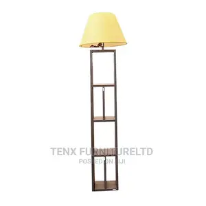 Floor Lamp (Mid-Century) With Shelfs