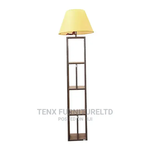 Floor Lamp (Mid-Century) With Shelfs