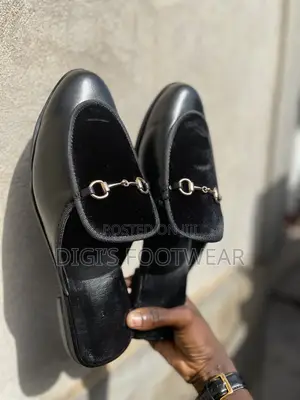 Black Velvet Half Shoe