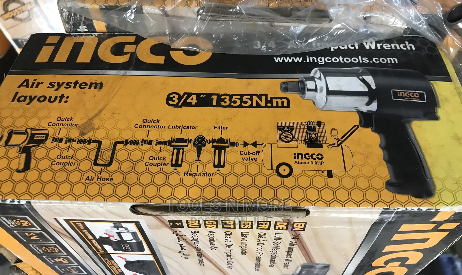 INGCO 3/4” Air Impact Wrench