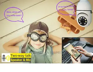 Wireless Bulb Rotating Camera Auto Tracking