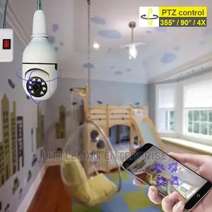 Wireless Bulb Rotating Camera Auto Tracking