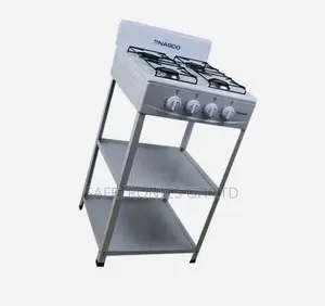 Nasco 4 Burner Gas Stove Black