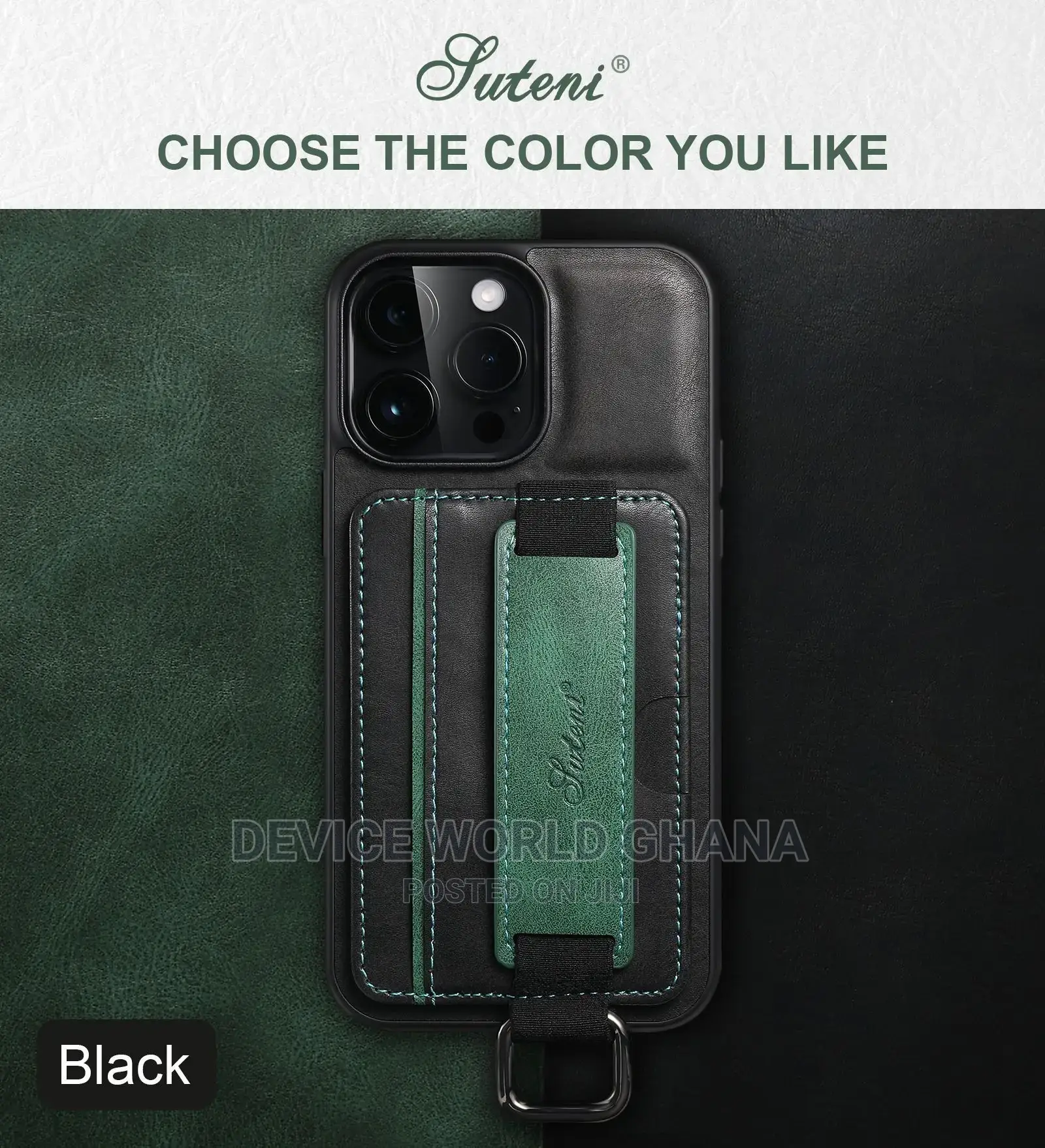 Suteni Leather Back Case for iPhone 15promax 15p 14promax 13