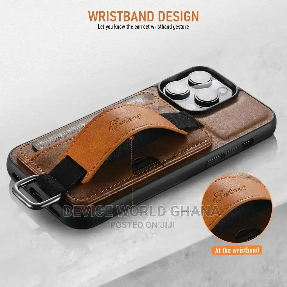 Suteni Leather Back Case for iPhone 15promax 15p 14promax 13