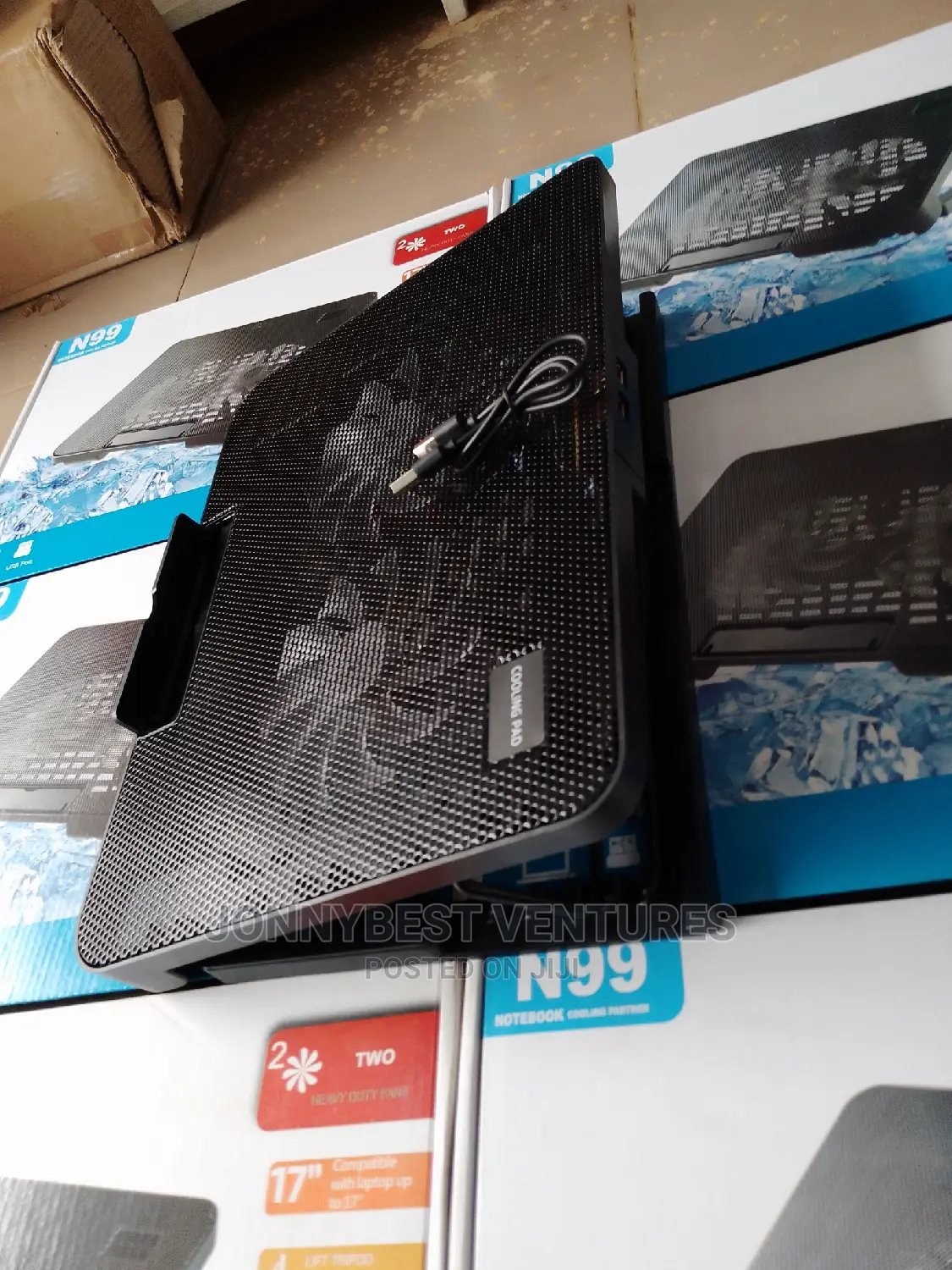 N99 Powerful Laptop Cooler With Speed Fan