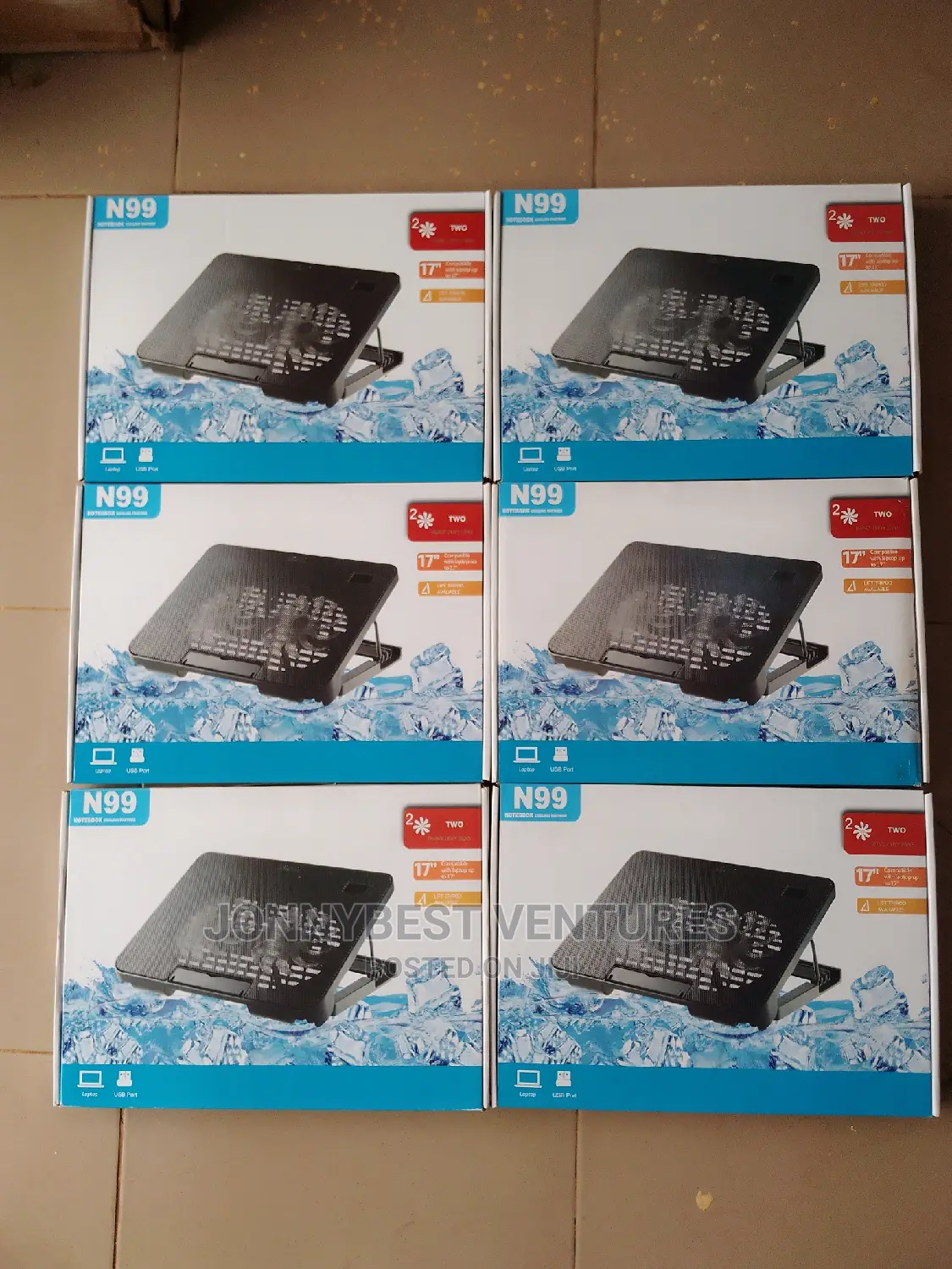 N99 Powerful Laptop Cooler With Speed Fan