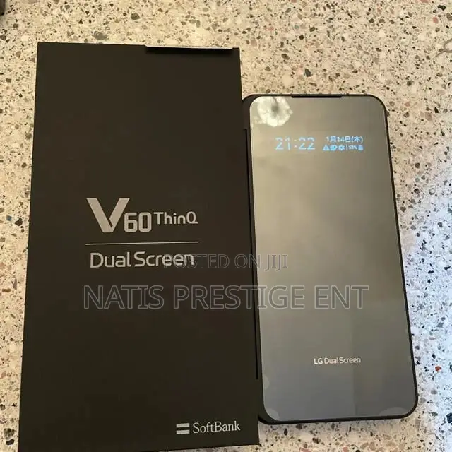New LG V60 ThinQ 5G UW 128 GB Black