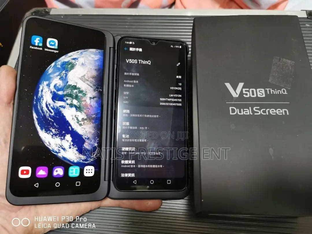 New LG V50S ThinQ 5G 128 GB Black