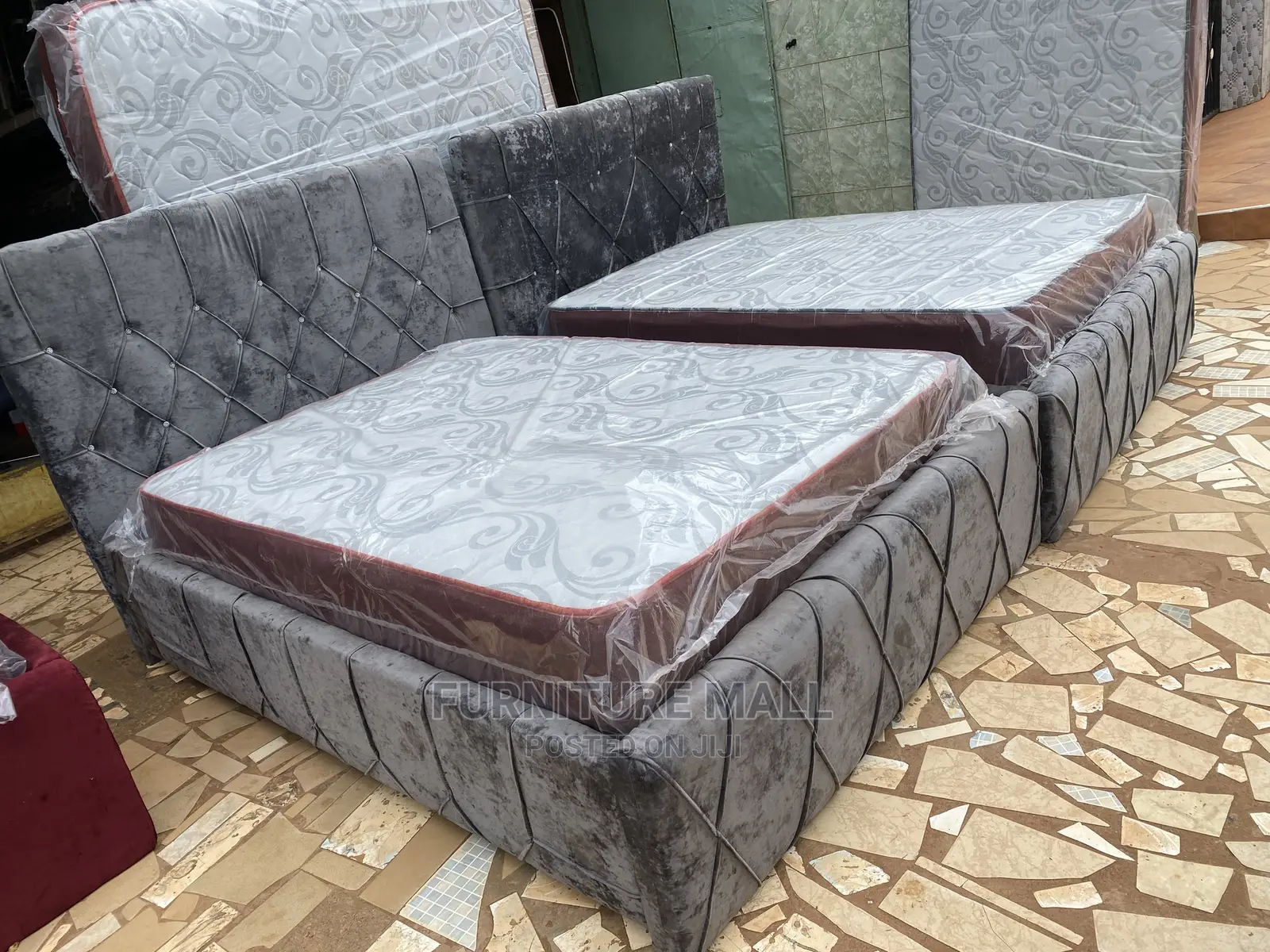 Classic Double Bed With Mattress Available As Seen